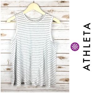 Athleta Yoga Strip loose fit Athletic Top